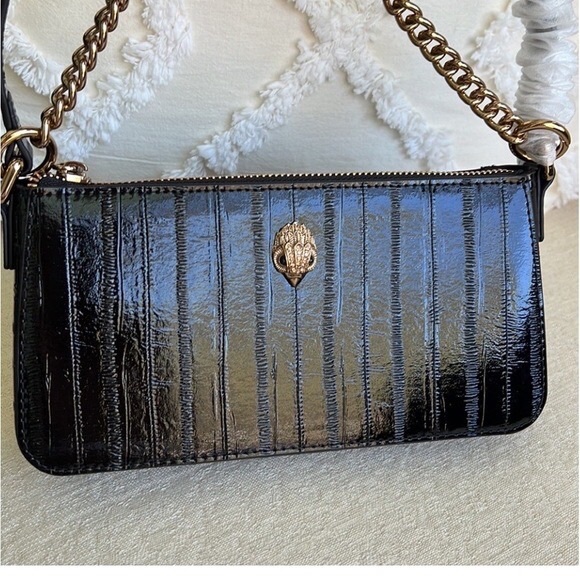 KURT GEIGER LONDON NWT Patent leather Shoreditch Shoulder Pochette Bag - Picture 14 of 16